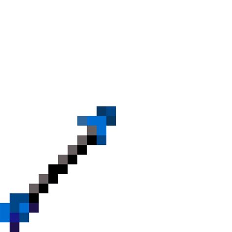Minecraft Water Arrow Pixel Art