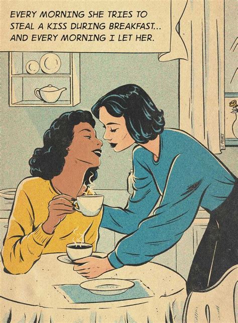 Breakfast By Jenifer Prince Lesbian Art Sapphic Art Lesbian Romance Vintage Romance Vintage