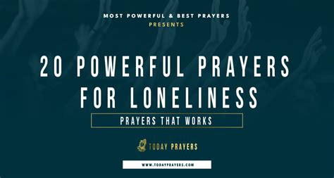 20 Life Changing Prayers For Loneliness Today Prayers