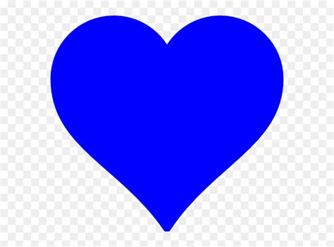 Blue Heart Clip Art At Clker Blue Heart Vector Png Transparent Clip