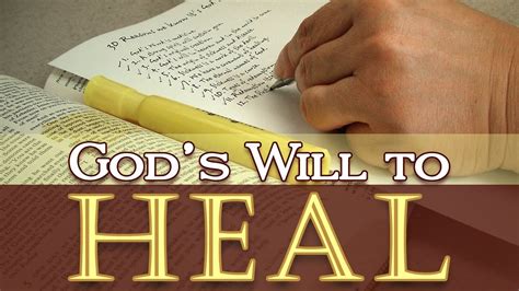Gods Will To Heal Pt 1 How To Find The Will Of God Youtube