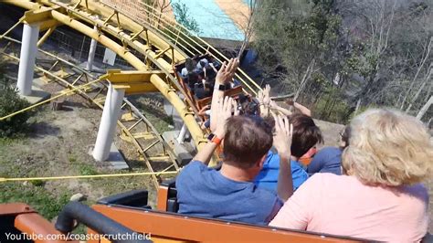 Gold Rusher Back Row Hd Pov Six Flags Magic Mountain Youtube