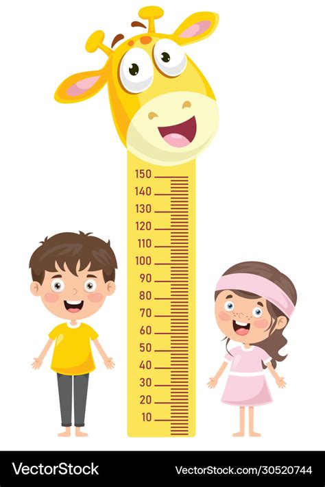 Height Measure For Children Royalty Free Vector Image