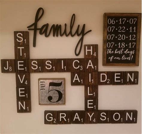 As popsugar editors, we independently select and write about stuff we love and think you'll like too. Scrabble Wall Tiles Wall Art Rustic Farmhouse Family Name | Etsy in 2020 | Scrabble tile wall ...