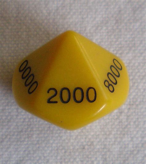 10 Sided Thousands Dice 0000 9000 Xtreme Math Games