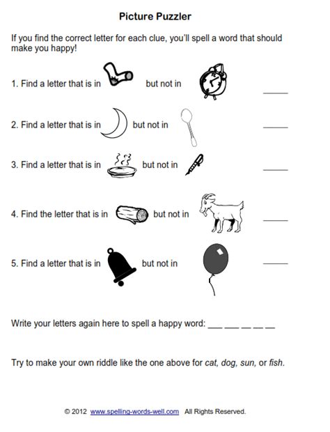 Brain Teaser Worksheets For Spelling Fun Brain Teasers For Kids
