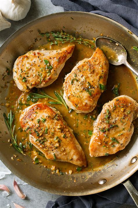 Skillet Chicken Recipe With Garlic Herb Butter Sauce Cooking Classy