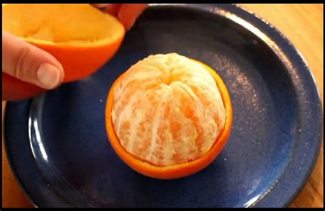 Orange Surprise Voici Comment Éplucher Une Orange Facilemment Et