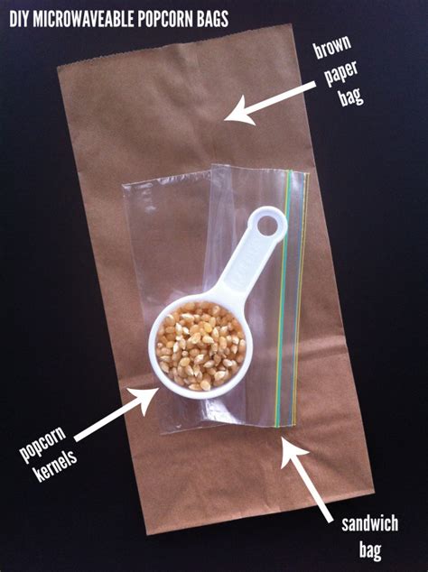 Diy Microwaveable Popcorn Bags Handmade Healthy