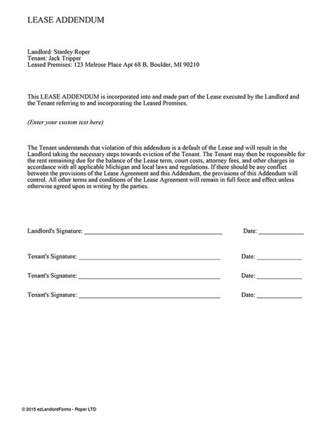 View, download and print pet addendum to lease agreement pdf template or form online. Sample Lease Amendment - Free Printable Documents