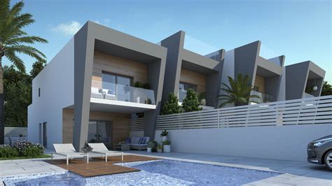 Renders 3D de una urbanización residencial