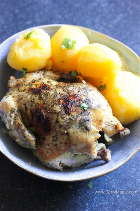 Instant Pot Cornish Hen With Potatoes Berry Maple