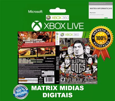 Sleeping Dogs Xbox 360 Original Mídia Digital Games Matrix