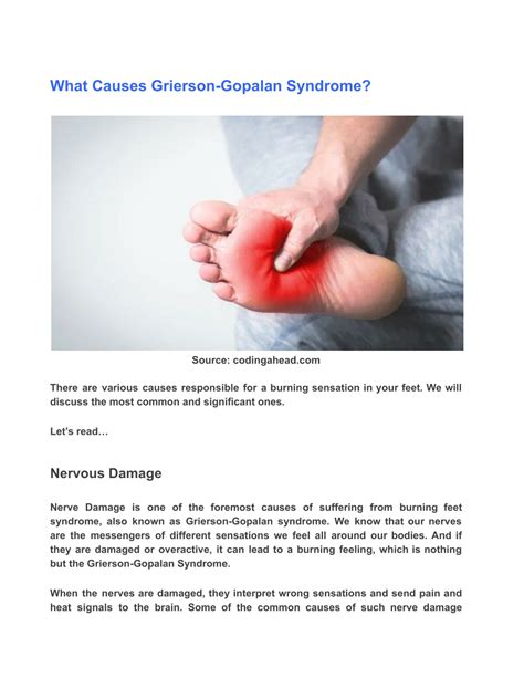 Ppt Grierson Gopalan Syndrome Treatment Self Care Tips And More
