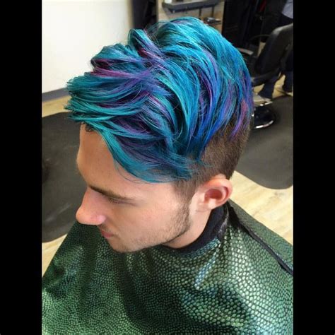 Love This Hair Blue And Beautiful 😍 Men Hair Color Mens Hair Colour