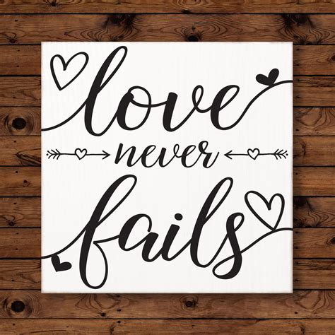 Love Never Fails Print 1 Corinthians 138 Printable Digital Etsy