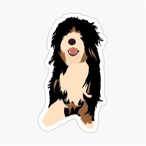 Bernedoodle Stickers Redbubble