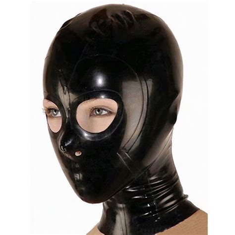 Hood Unisex Trust Latex Mask Catsuits Coverage Full Hoods Bodysuits Ma