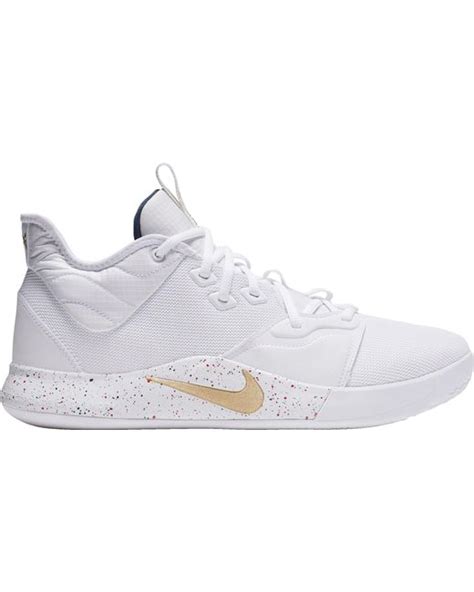Nike Pg3 Basketball Shoes In Whitegold White For Men Save 26 Lyst