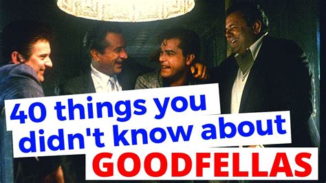 40 Things You Probably Didnt Know About Goodfellas Youtube