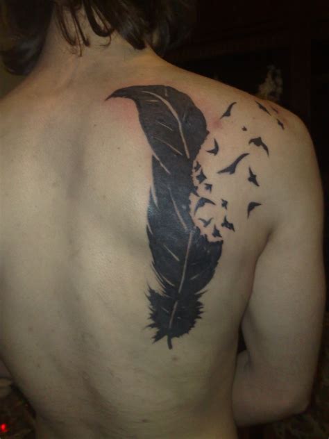 Birds Of A Feather Tattoo On Back