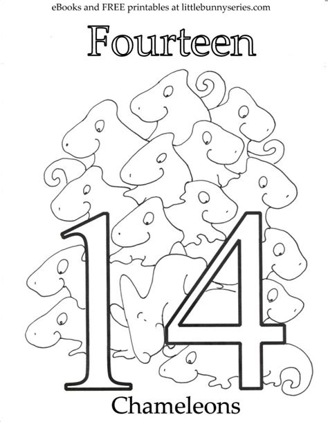 Count to 15 coloring page. Number 14 Coloring Page at GetColorings.com | Free ...