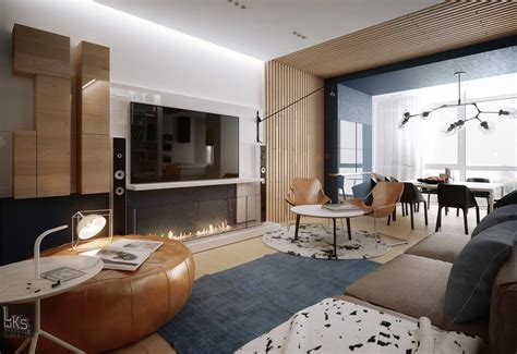 Interesting Light Wood Accents And Furnishings Add Sophistication And