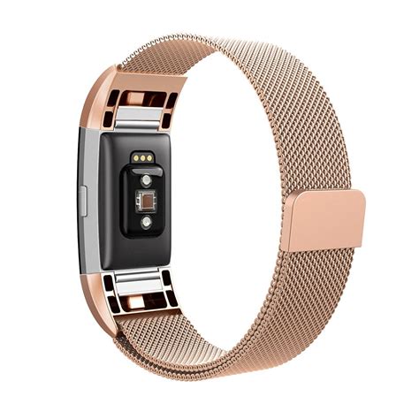 Milanese Loop Armband Fitbit Charge 2 Rose Guld