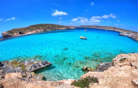The Blue Lagoon Comino Malta Only Accessible By Boat Oc Pics
