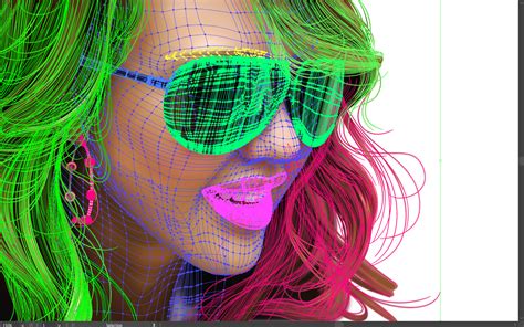 gradient mesh portraits on behance