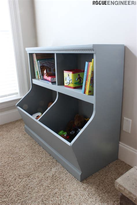 To help make this toy storage box safe, use the type of lid supports displayed in the photos. Ana White | Bookcase Toy Storage Featuring Rogue Engineer ...