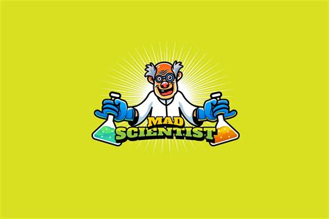 Mad Scientist Mascot And Esport Logo Mad Scientist Mascot Logo Design