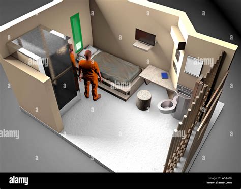 3d Reconstruction Of A Prison Cell Adx Florence Supermax