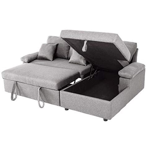 Good And Gracious Sectional Sleeper Sofa Couch With Pull Out Bed L