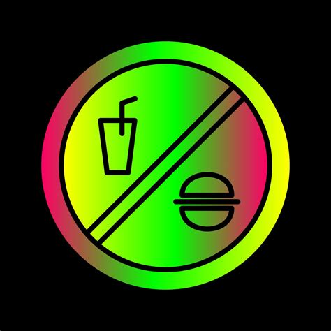 No Food Or Drinks Vector Icon 21439916 Vector Art At Vecteezy