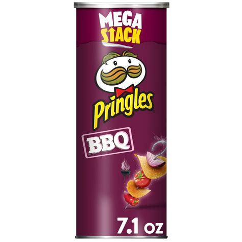 Pringles Potato Crisps Chips Bbq Flavored Mega Stack 71 Oz