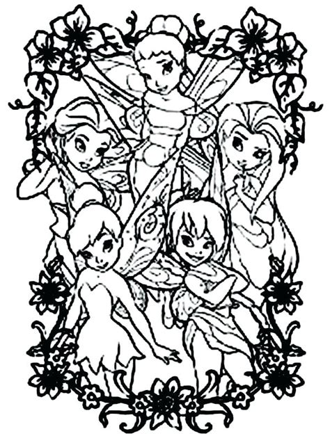 Disney Fairies Coloring Pages At Free Printable