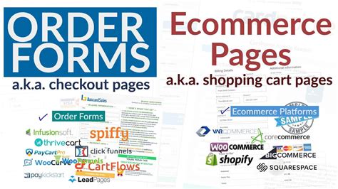Checkout Pages Order Forms And Ecommerce Shopping Carts Accept