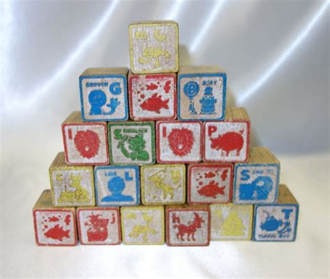 40 Vintage Assorted Wooden Abc Blocks From Vintagevault On Ruby Lane