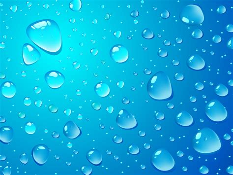 Water Drop On Blue Backgrounds 3d Blue Colors Nature White