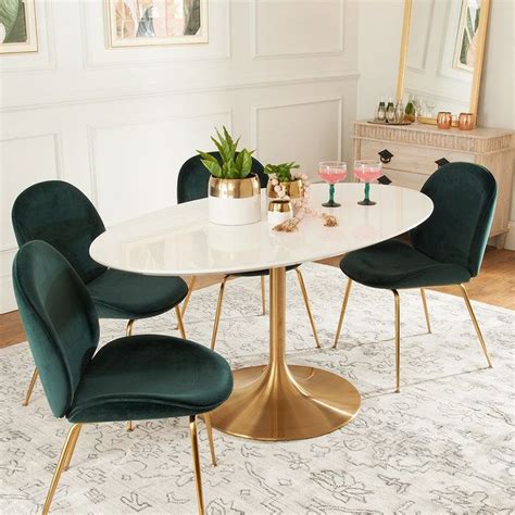 Damon Dining Table 60 Oval Shades Of Light Trendy Dining Room