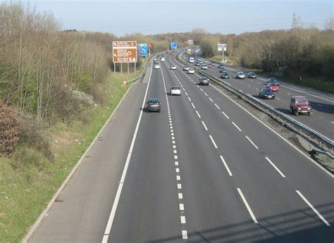 Four Lane M4 South Wales © Peter Wasp Cc By Sa20 Geograph Britain