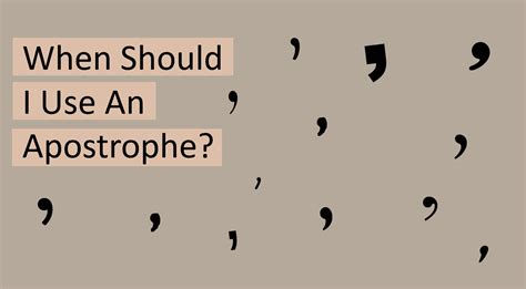 How To Use Apostrophes The Examples Of Apostrophes