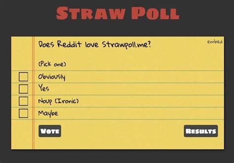 Strawpoll Me How To Use Reddits Most Popular Poll Service