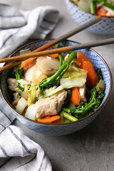 Step 3 stir fry for 3 minutes, add the pak choi, water chestnuts and oyster sauce. Chicken Cabbage Stir Fry | Recipe | Cabbage stir fry, Low ...