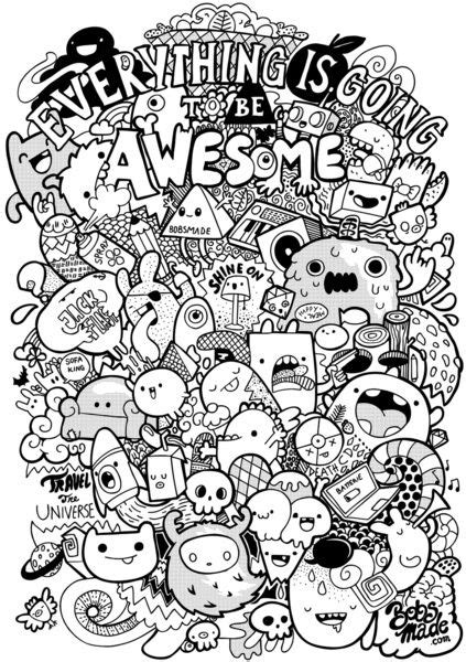 Doodle Coloring Cute Coloring Pages Coloring Books Colouring Doodle