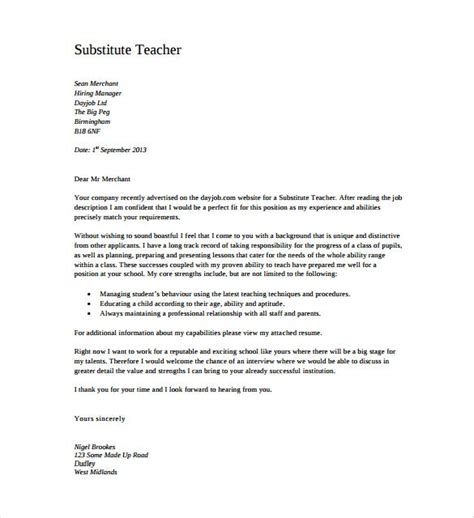 6 Free Teacher Cover Letter Templates Word Pdf Free