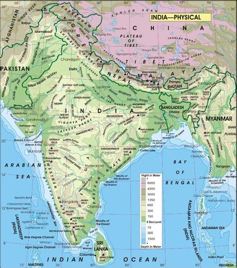 India Physical Map Physical Map Of India India Map Porn Sex Picture