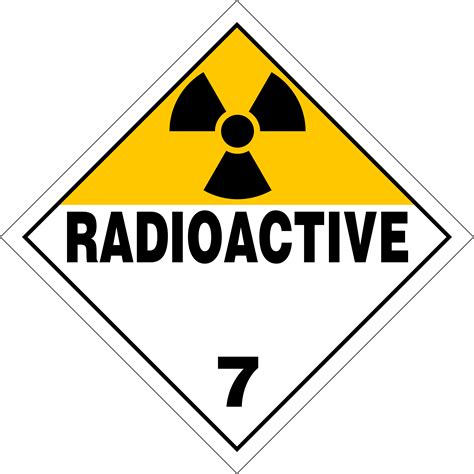Class 7 Radioactive Materials Placards And Labels According 49 Cfr 1732 Hazmat Tool