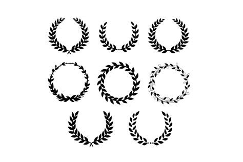 Laurel wreath SVG by Crystalline Design | Design Bundles